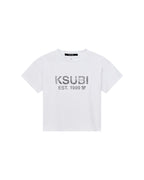 Kids Lil State Biggie Ss Tee White Tees - White