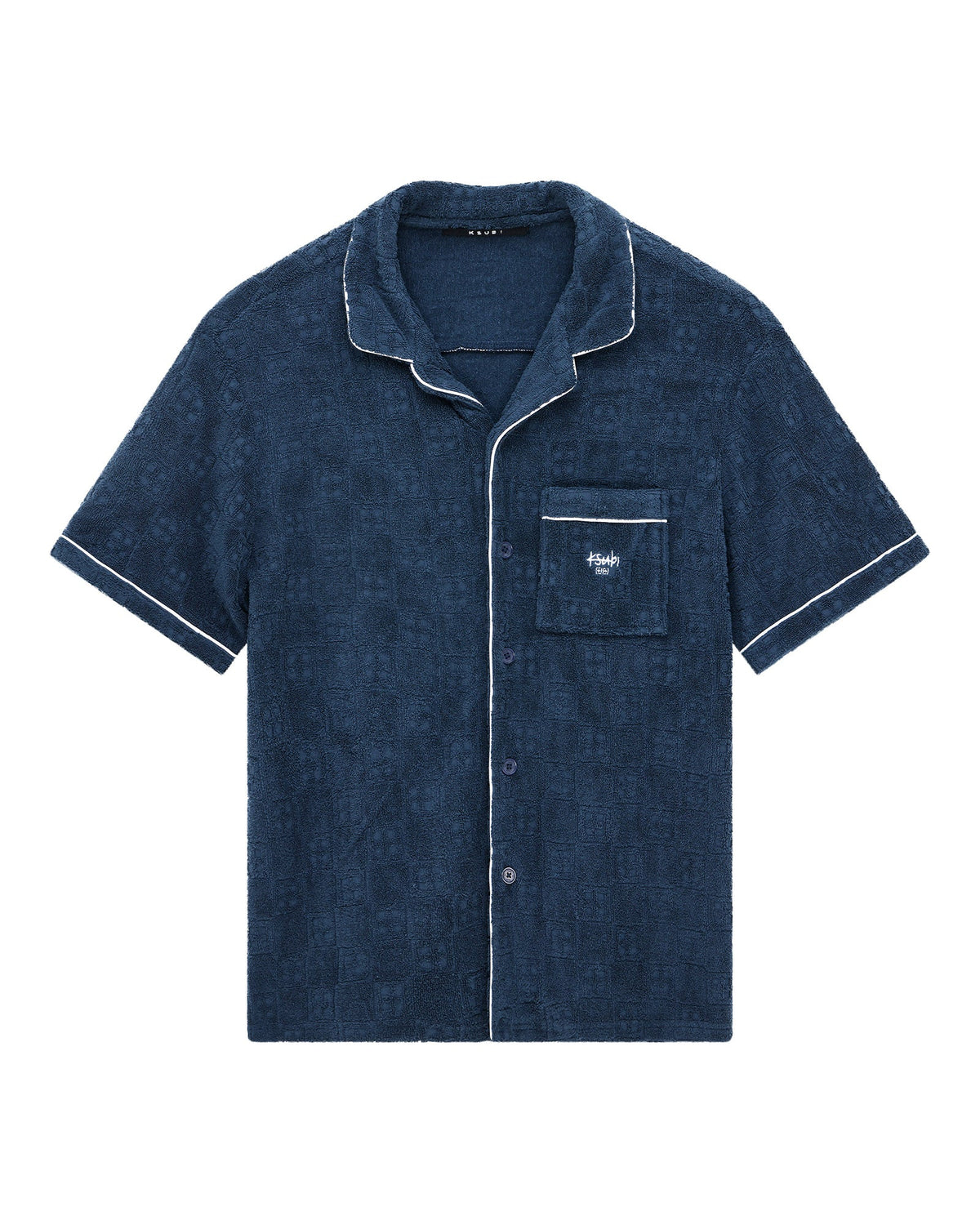 MENS LOUNGE SS RESORT SHIRT NAVY SHIRTS
