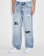 Mens Maxx Rekovery Baggy Denim Jeans - Denim