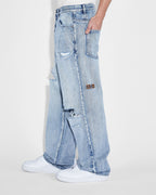 Mens Maxx Rekovery Baggy Denim Jeans - Denim