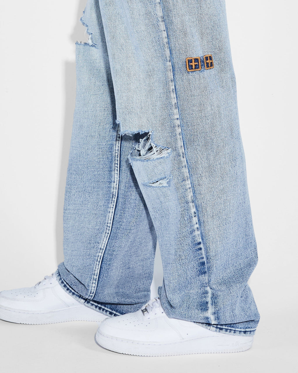 Mens Maxx Rekovery Baggy Denim Jeans - Denim
