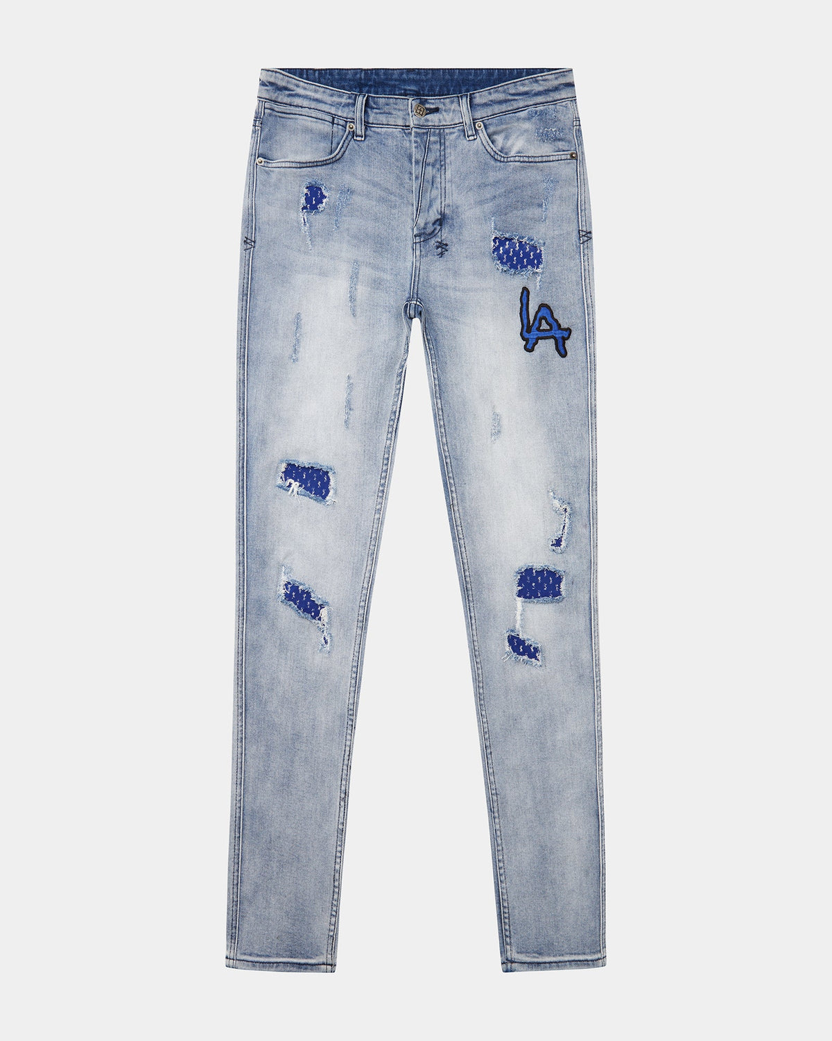 Mens Van Winkle La Trashed Dreams Skinny Denim Jeans - Denim