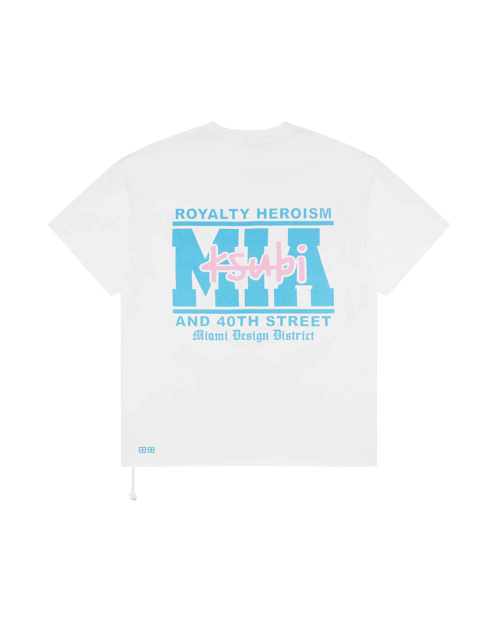 MENS  MIAMI AND THE STREETS SS BIGGIE TEE WHITE OVERSIZED TEES