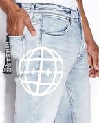 Mens Van Winkle Offline Skinny Denim Jeans - Denim