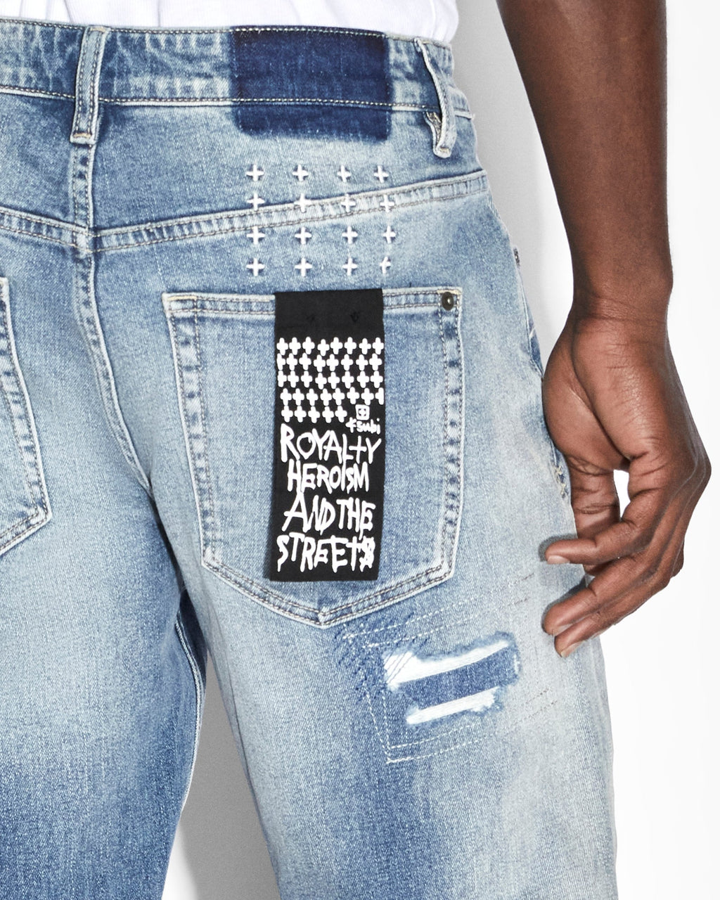 MENS HAZLOW TEKTONIK DENIM JEANS