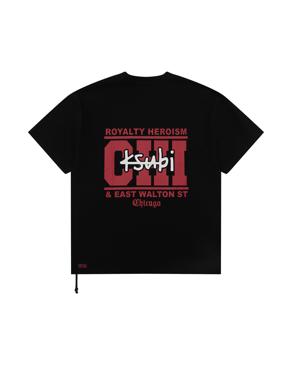 MENS CHICAGO AND THE STREETS SS BIGGIE TEE BLACK TEES