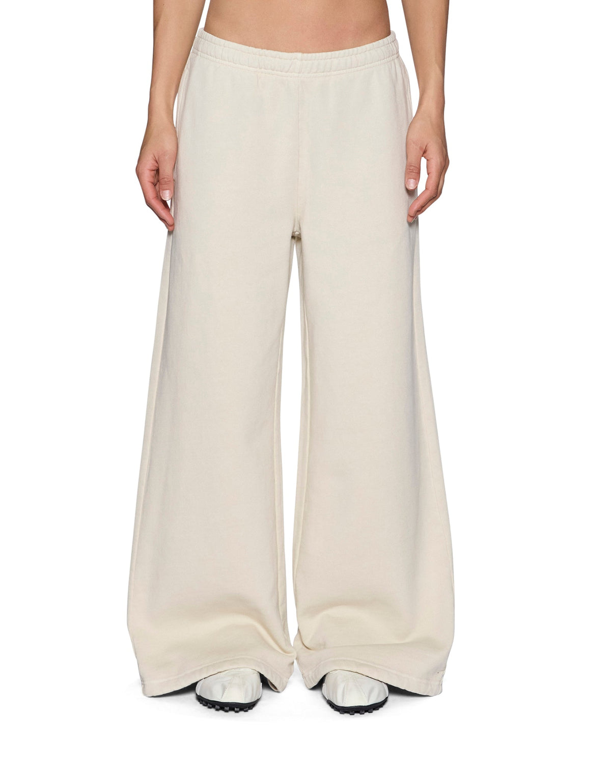 Womens Origin Trakpant Ecru Straight Pants - Beige