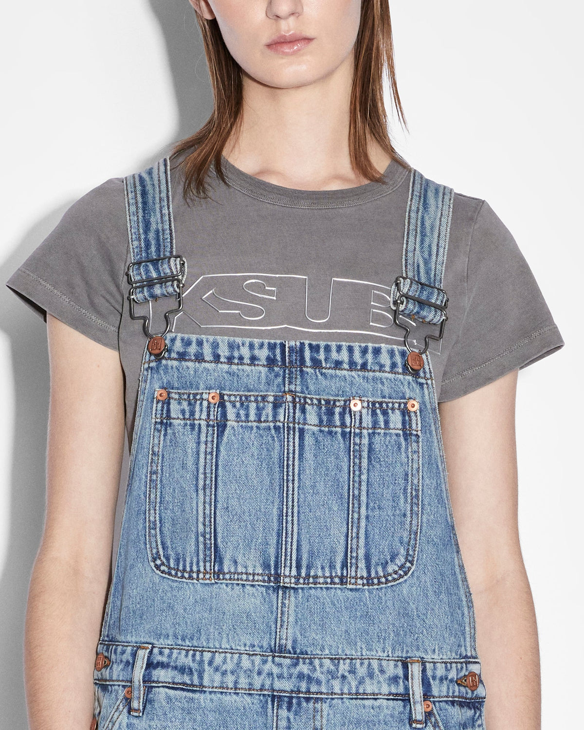 WOMENS EASY CUTOFF OVERALL LIFETIME DRAGGED JUMPSUITS