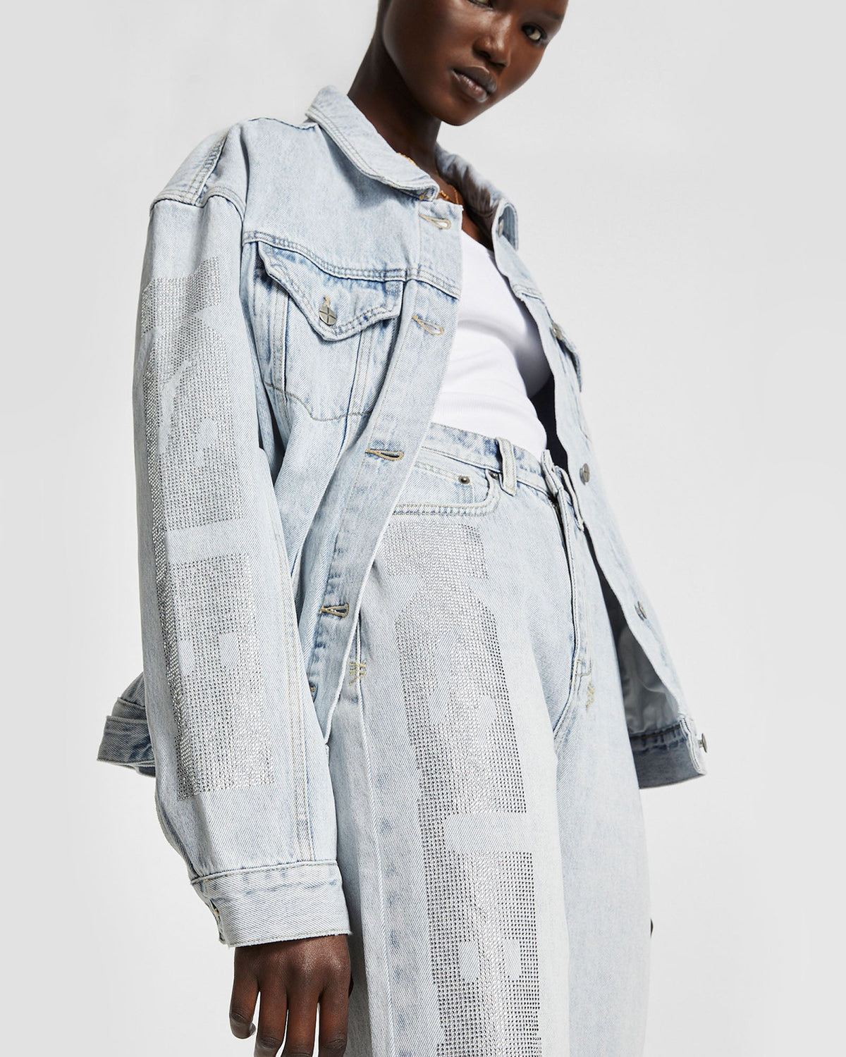 Womens Oversized Jacket Krystal Oversized Jackets - Denim