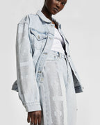 Womens Oversized Jacket Krystal Oversized Jackets - Denim