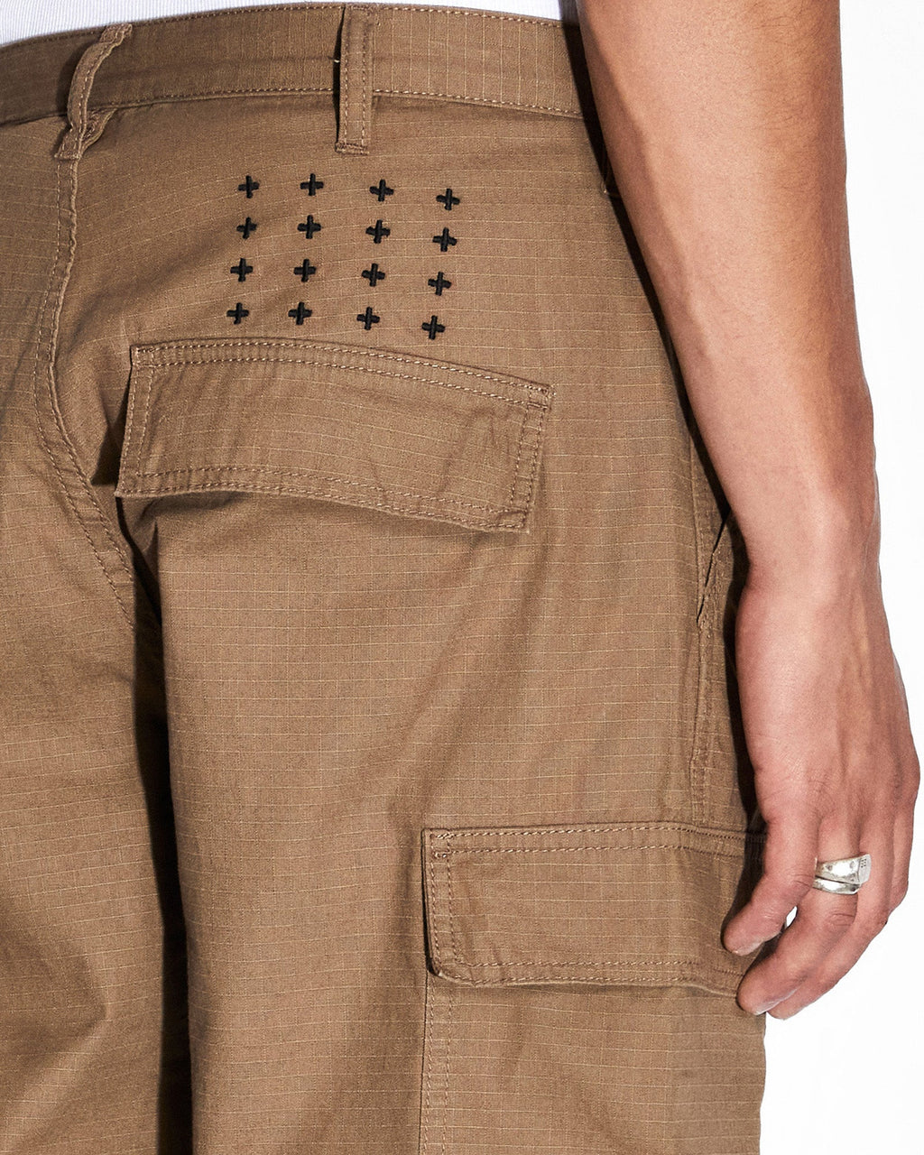 Mens Fugitive Cargo Pant Dark Tan Straight Pants - Brown