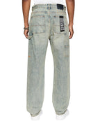 Mens Operator Pant Stagelight Straight Tapered Denim Jeans - Denim