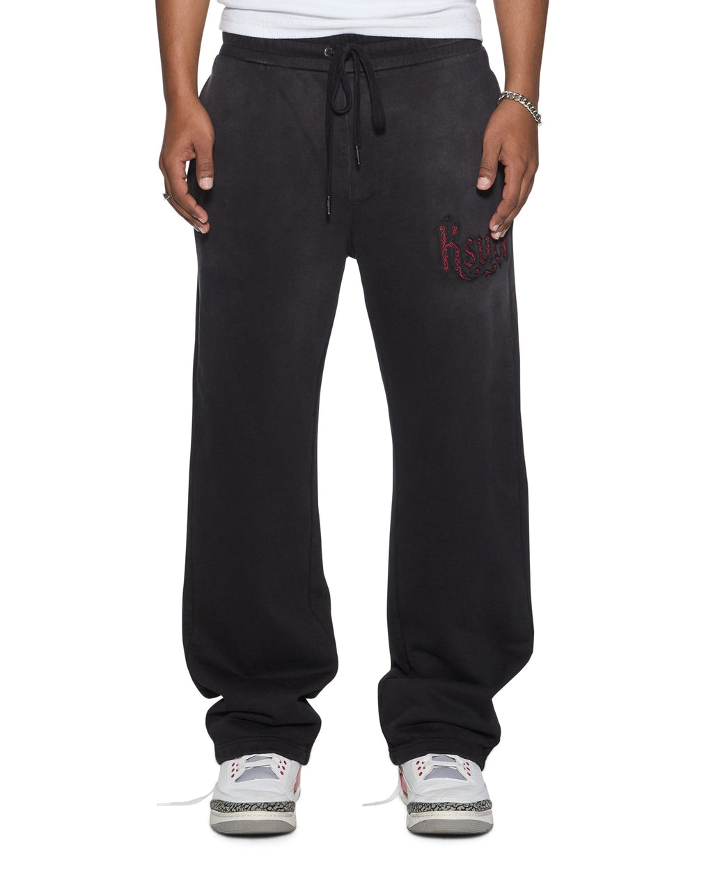 MENS PAISE TRAK PANT BLACK FADE PANTS