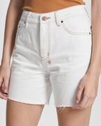 Womens Racer Short Sugar Rush Slim Walkshorts - White