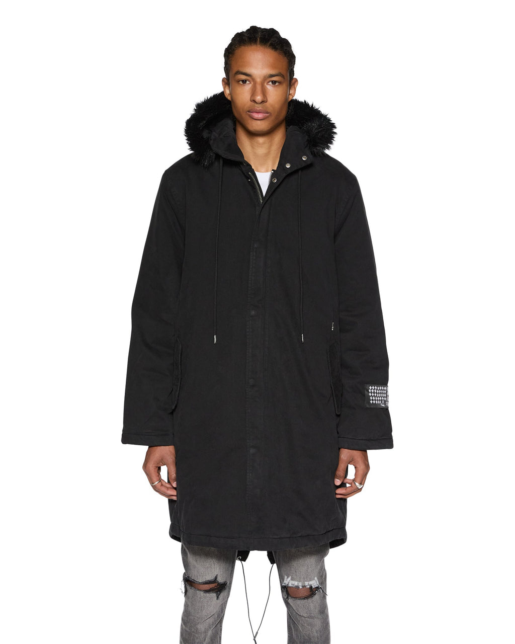 MENS RANGER PARKA OD BLACK JACKETS