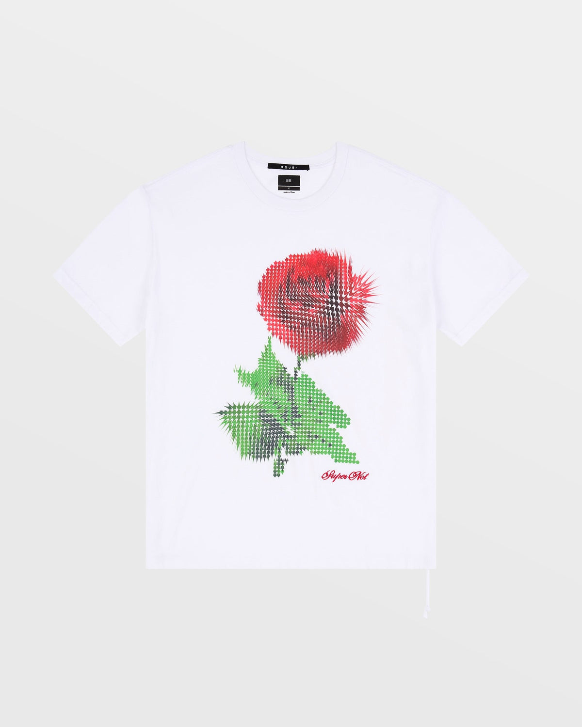 Mens Pixel Biggie Ss Tee Tru White Oversized Tees - White