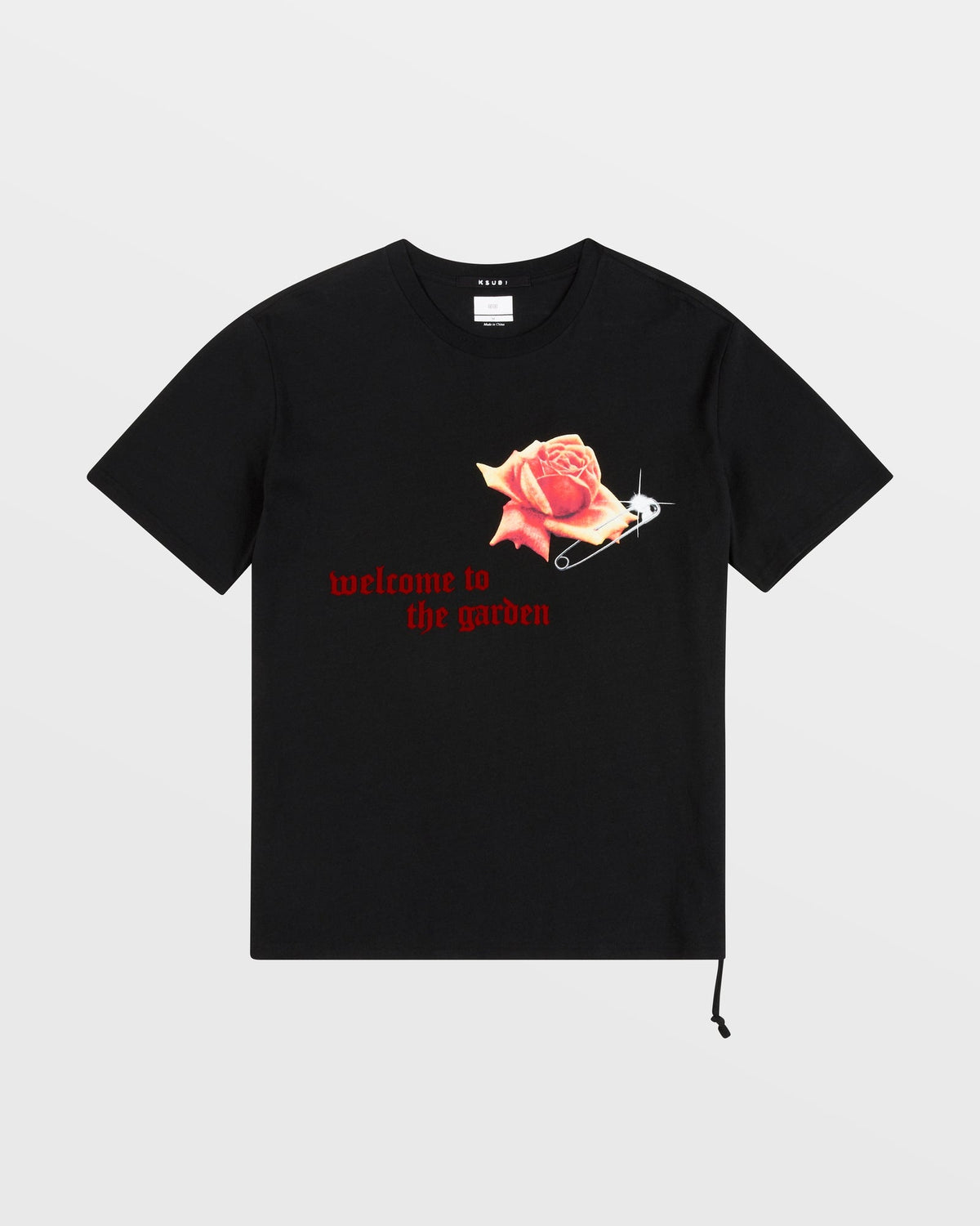 ROSE GARDEN KASH SS TEE JET BLACK