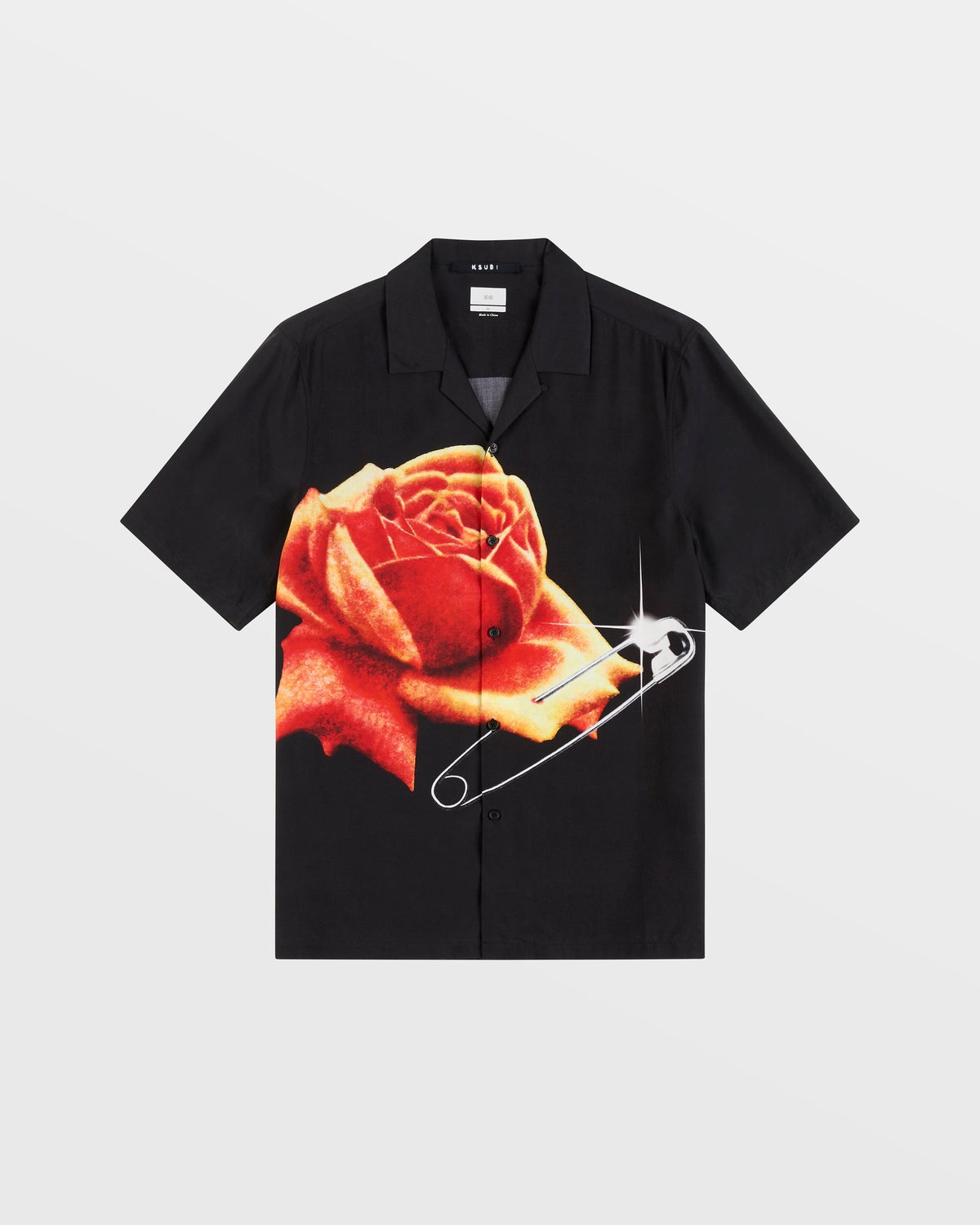 ROSE GARDEN RESORT SS SHIRT BLACK