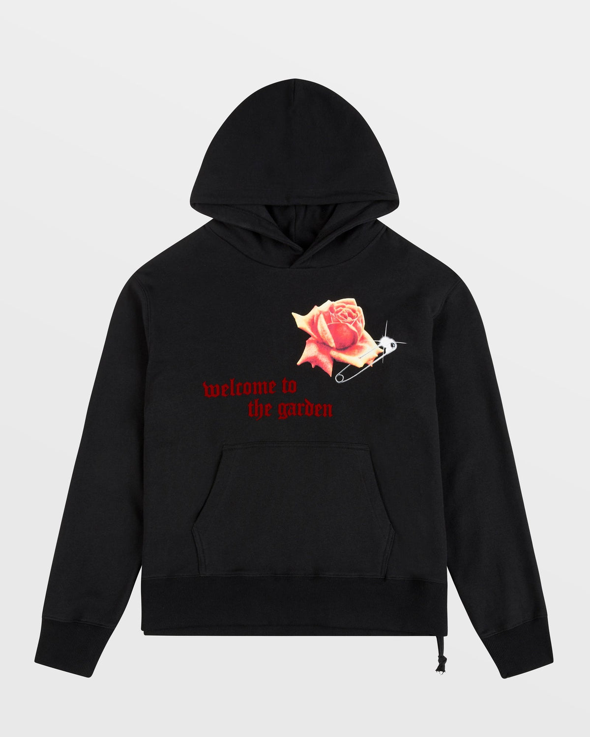 ROSE GARDEN KASH HOODIE JET BLACK