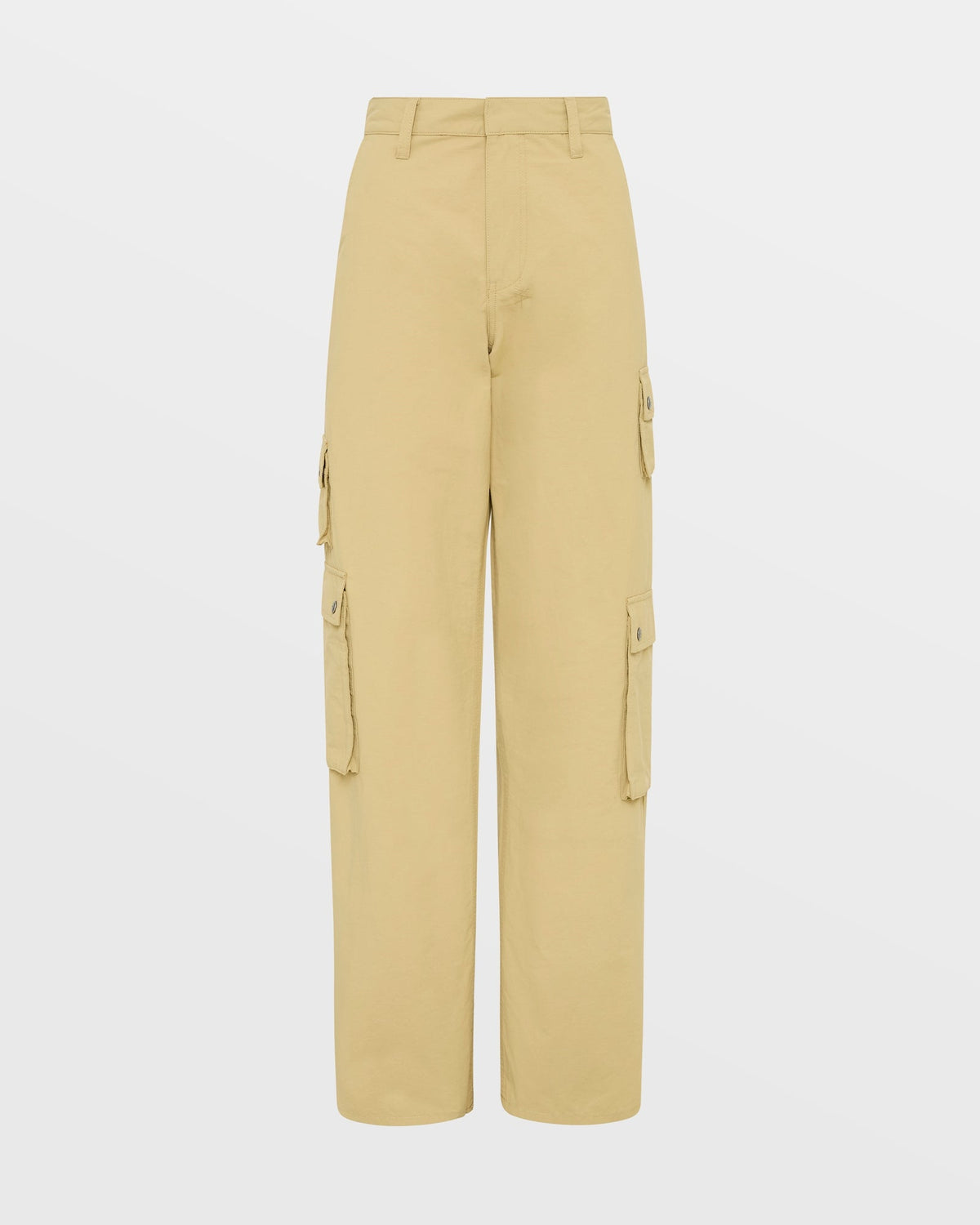 WOMENS DRILL CARGO KHAKI PANTS