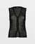 DIVIDE KNIT VEST BLACK