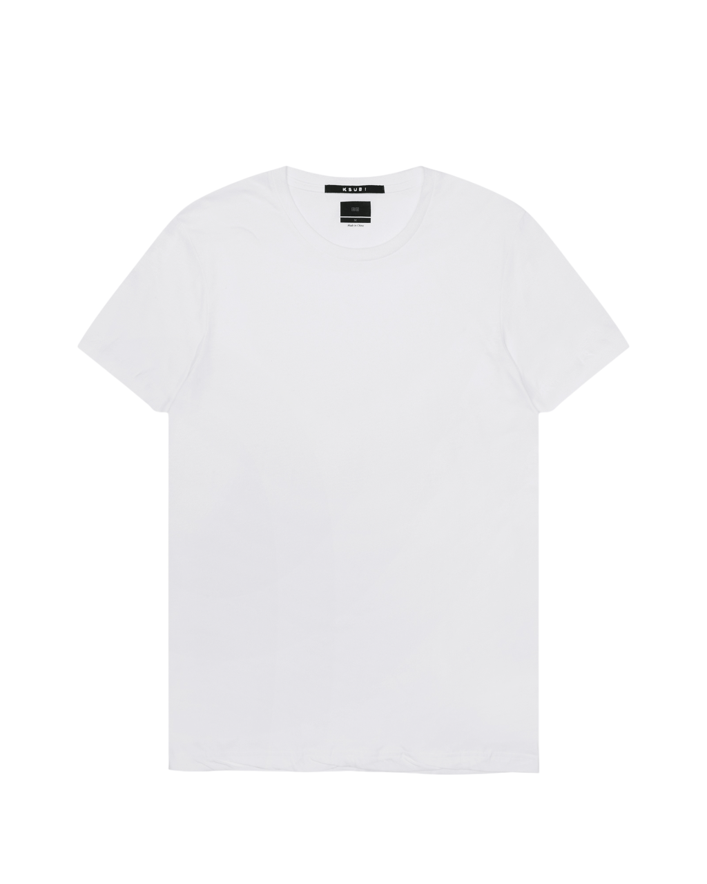 MENS  SEEING LINES SS TEE WHITE FITTED TEES