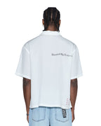 MENS HBL DINER SS SHIRT SATIN WHITE SHIRTS