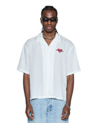 MENS HBL DINER SS SHIRT SATIN WHITE SHIRTS