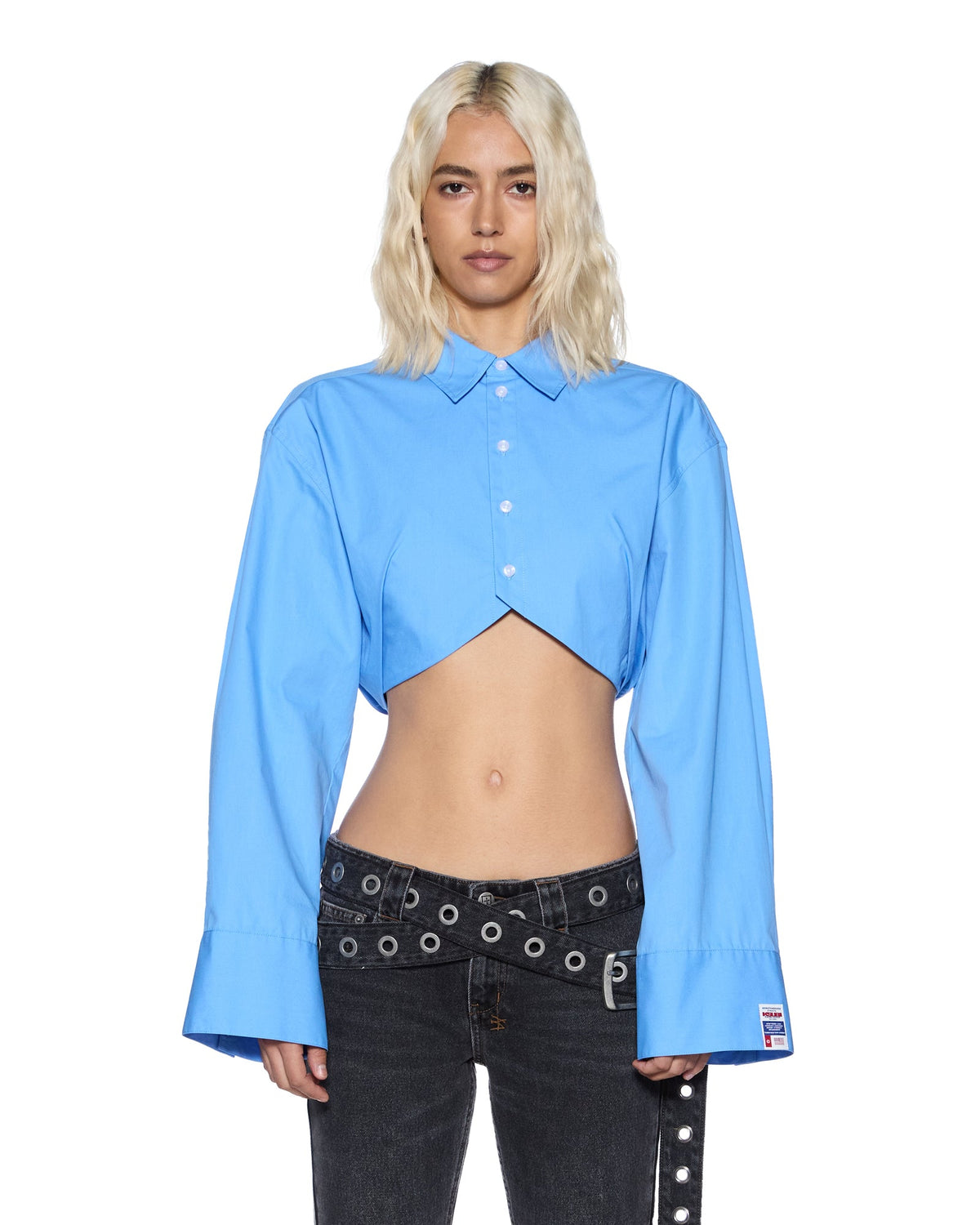 WOMENS BARKER LS SHIRT AZURE SHIRTS