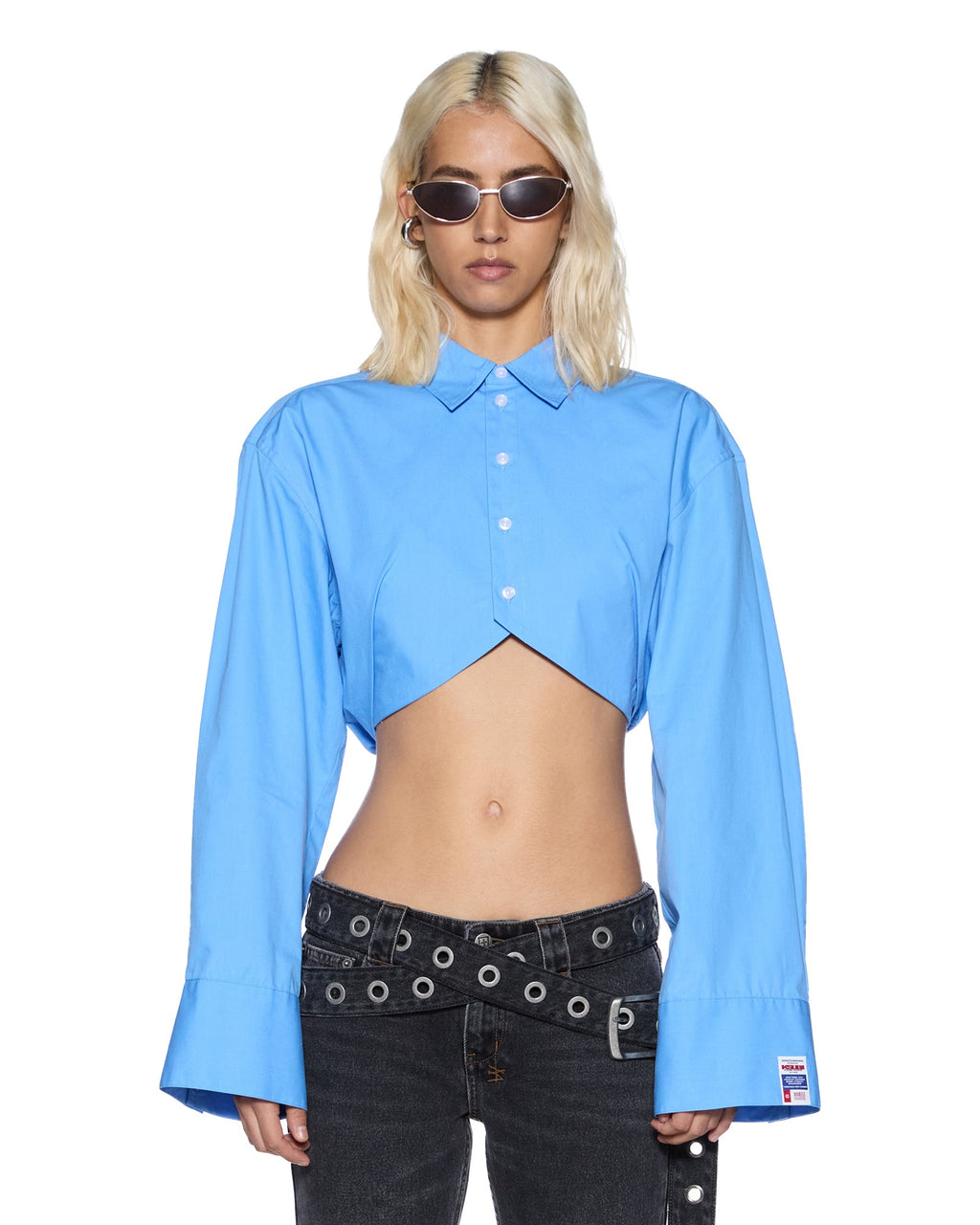 WOMENS BARKER LS SHIRT AZURE SHIRTS