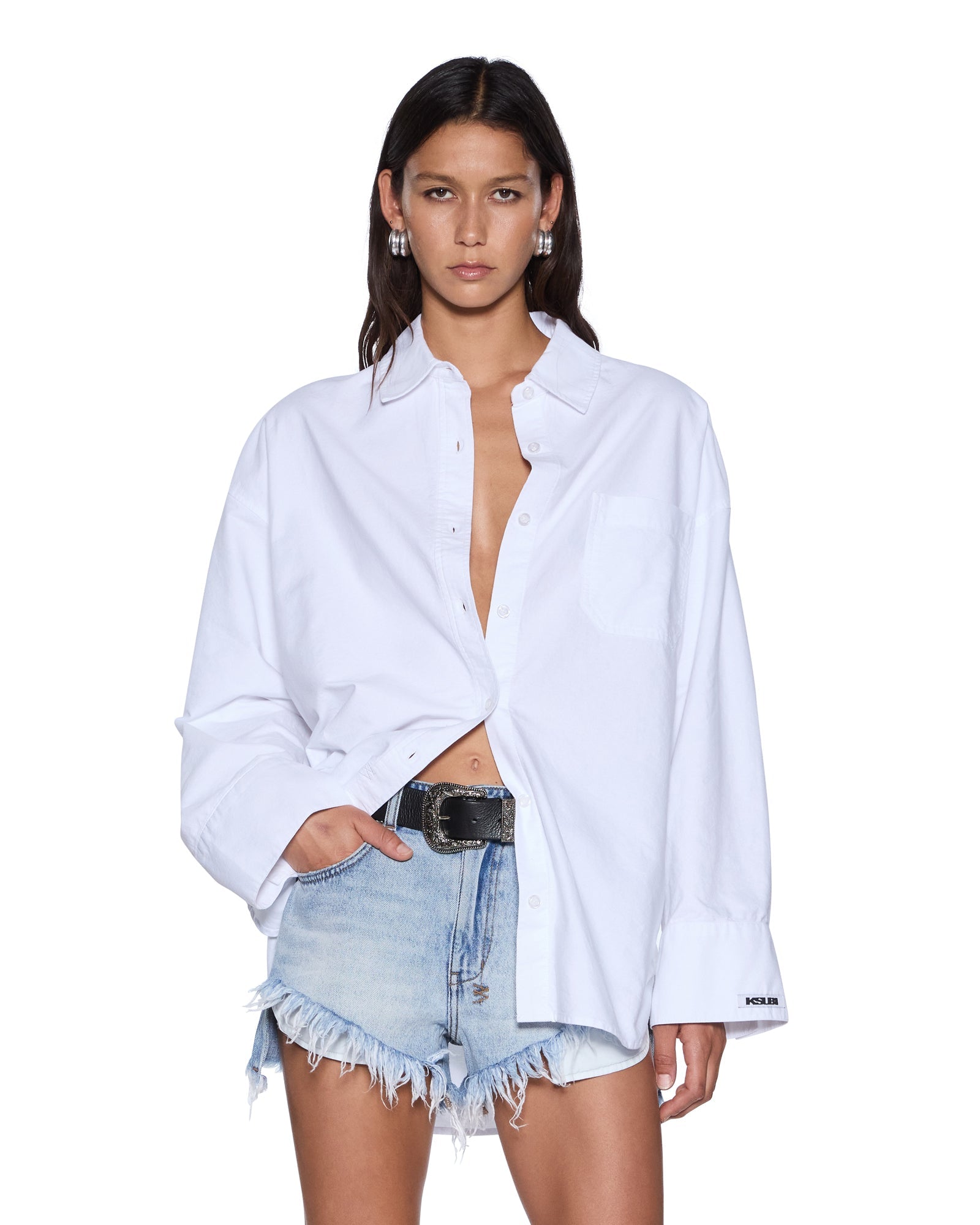 WOMENS ASTRA LS SHIRT WHITE OXFORD REGULAR SHIRTS