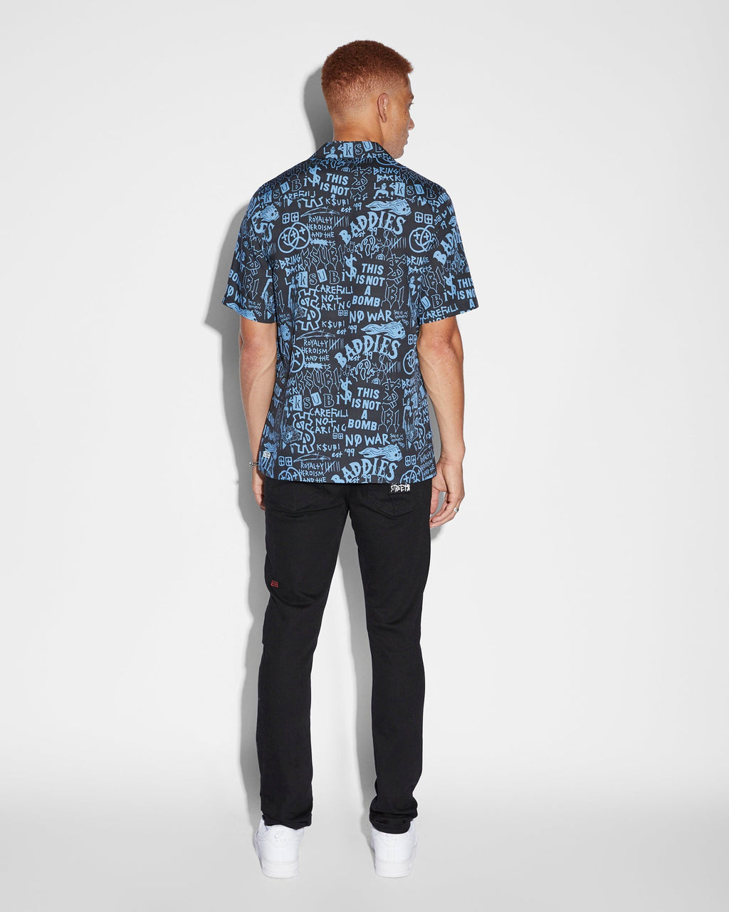 MENS BADDIES RESORT SS SHIRT BLUE SHIRTS