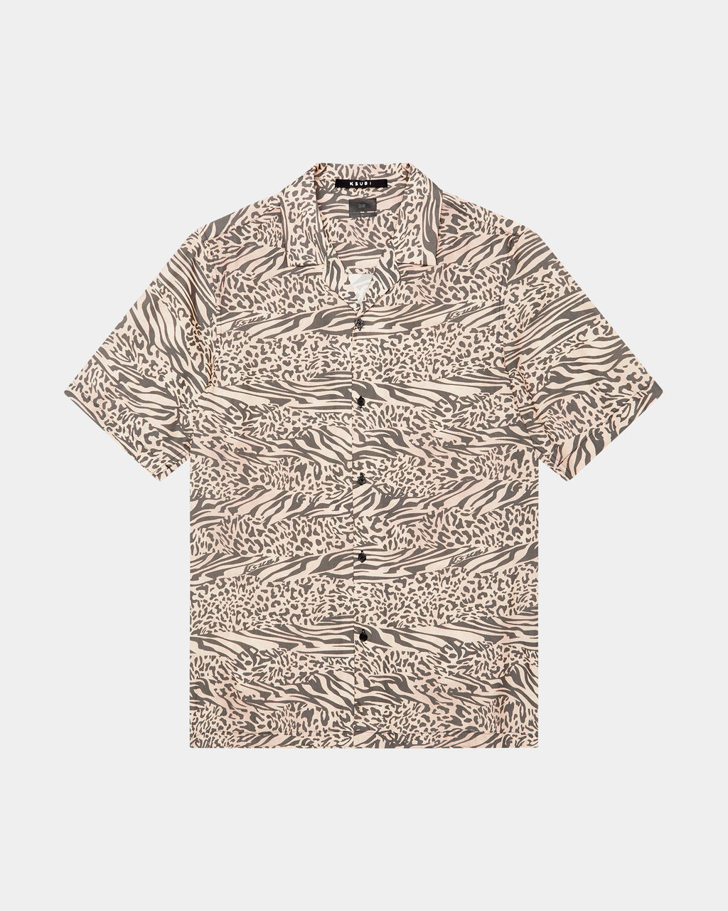 Mens Confused Resort Ss Shirt Leo Regular Shirts - Multi Colour