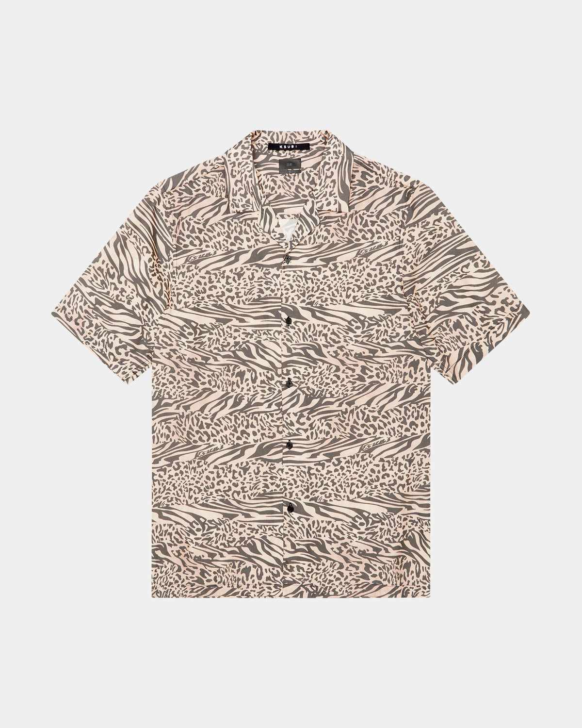 Mens Confused Resort Ss Shirt Leo Regular Shirts - Multi Colour