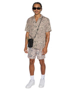 Mens Confused Resort Ss Shirt Leo Regular Shirts - Multi Colour