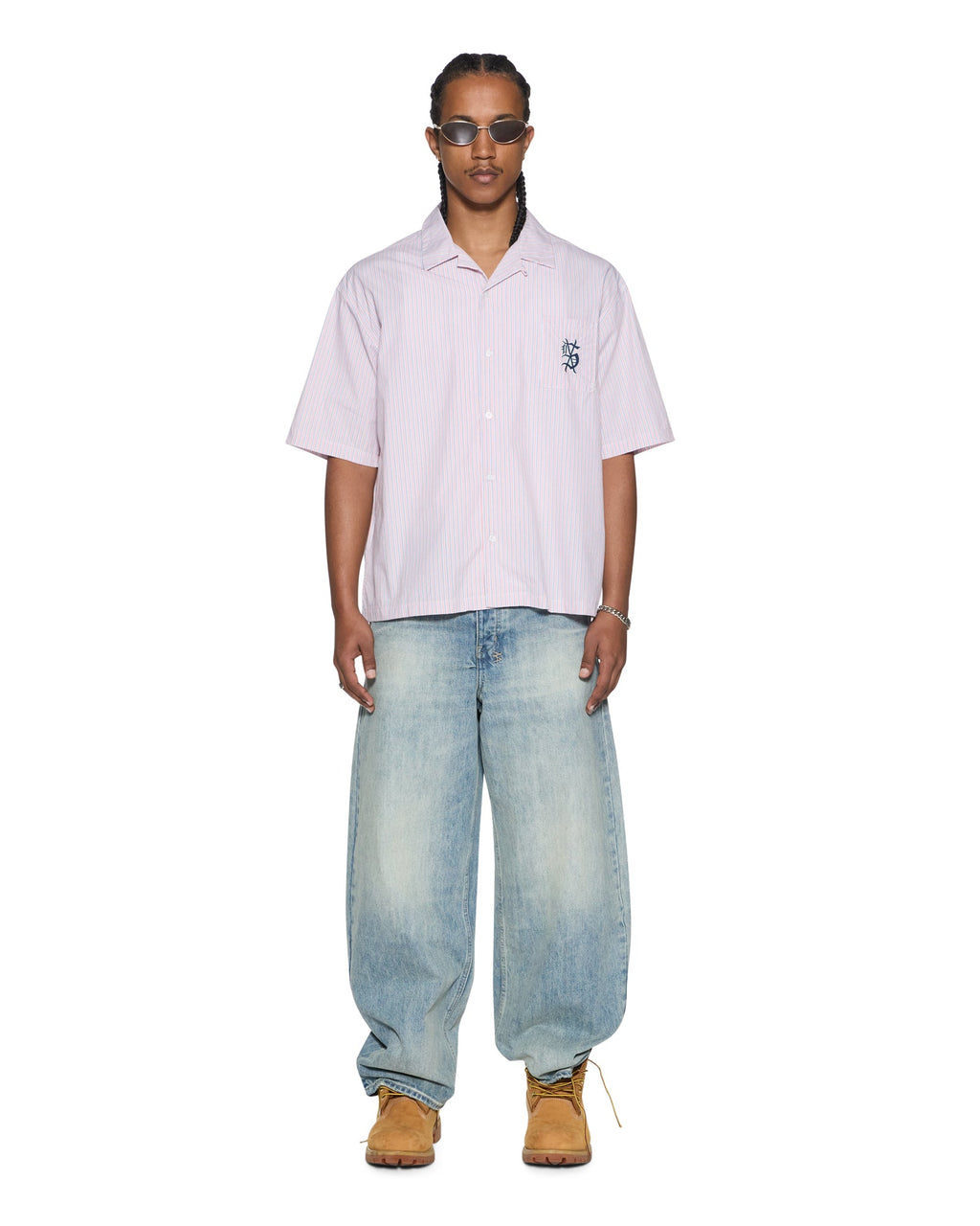 MENS EFFECT DINER SS SHIRT QUARTZ STRIPE SHIRTS