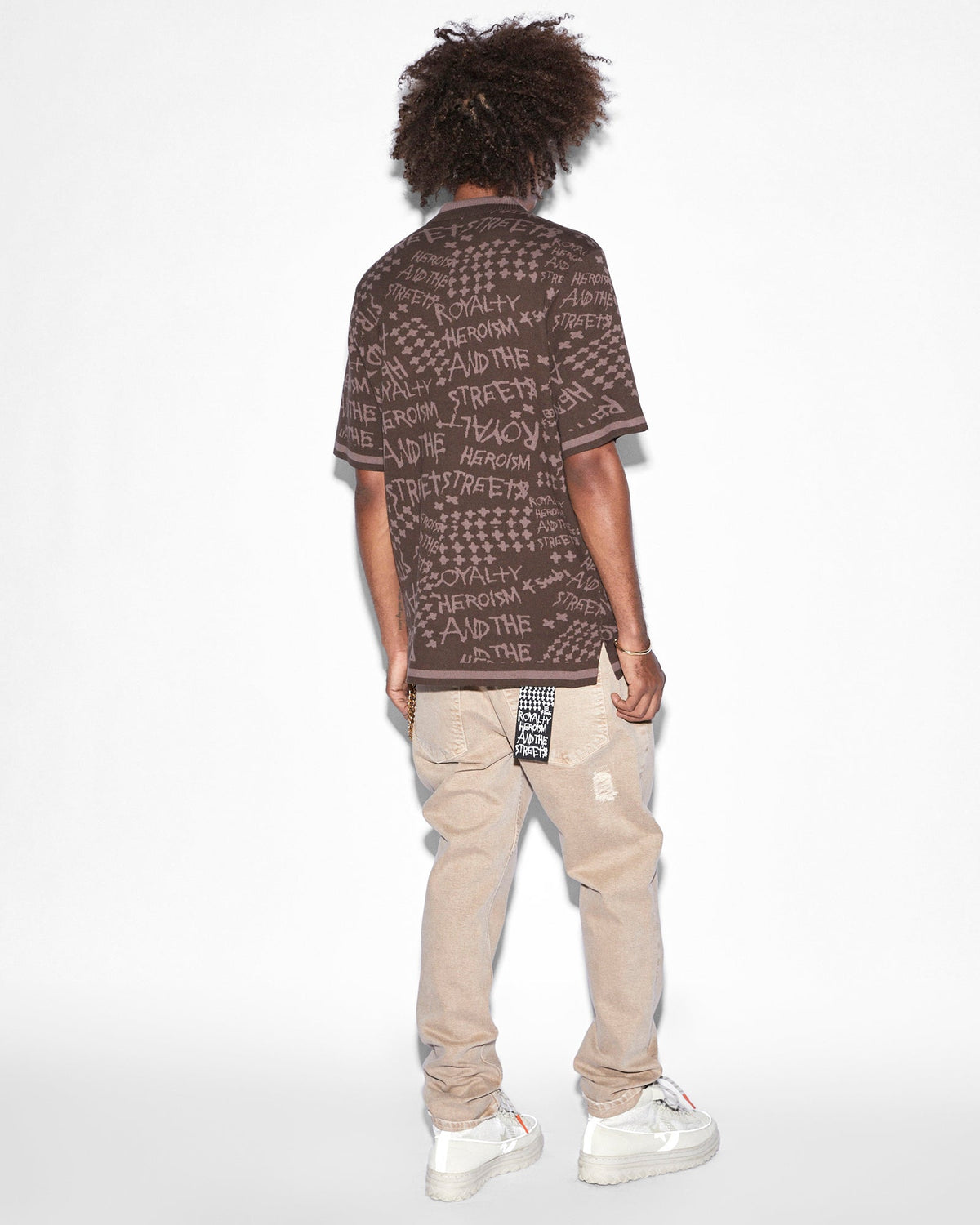 MENS HEROISM KNIT RESORT SS SHIRT JAVA SHIRTS