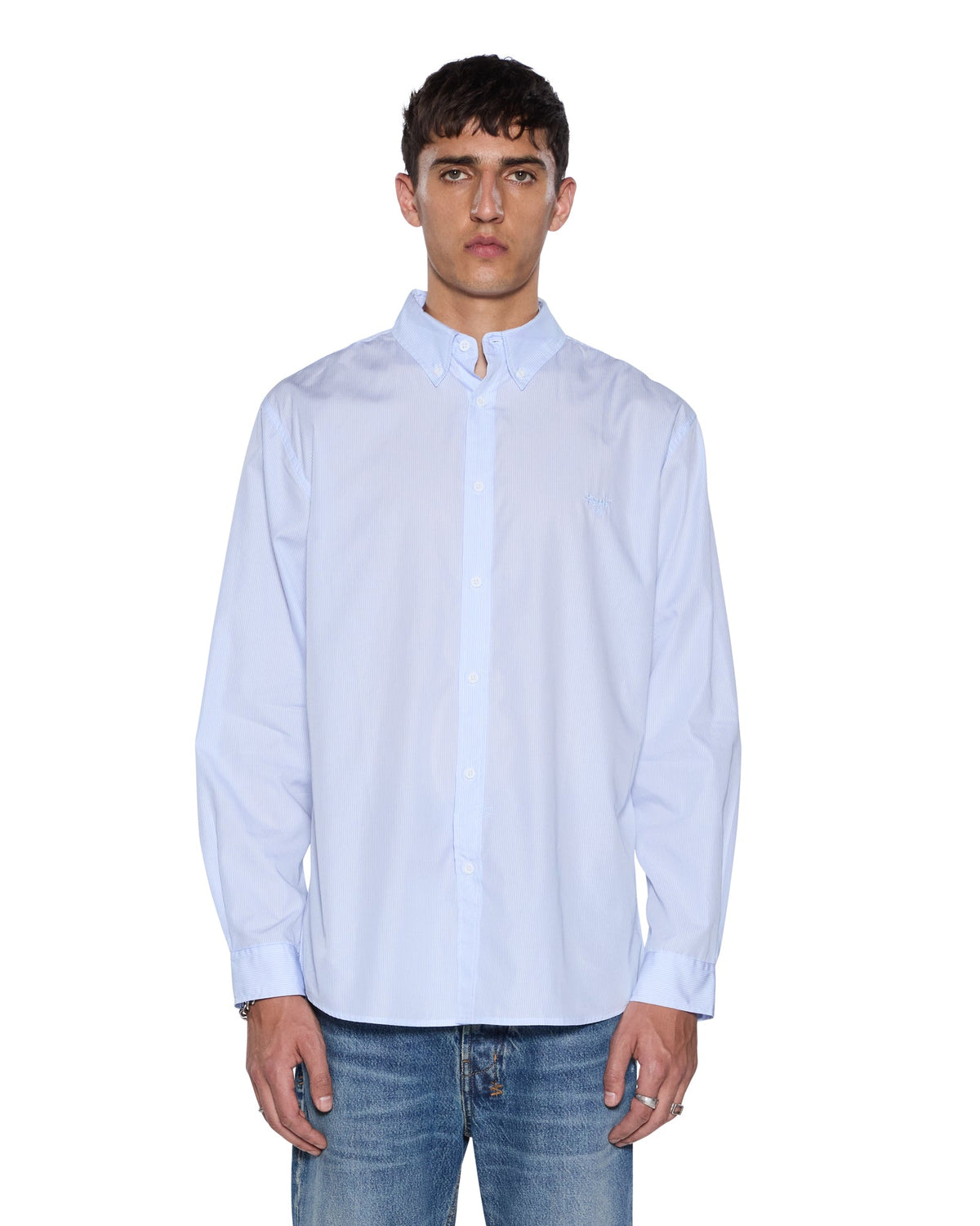 KADE LS SHIRT PIN BLUE
