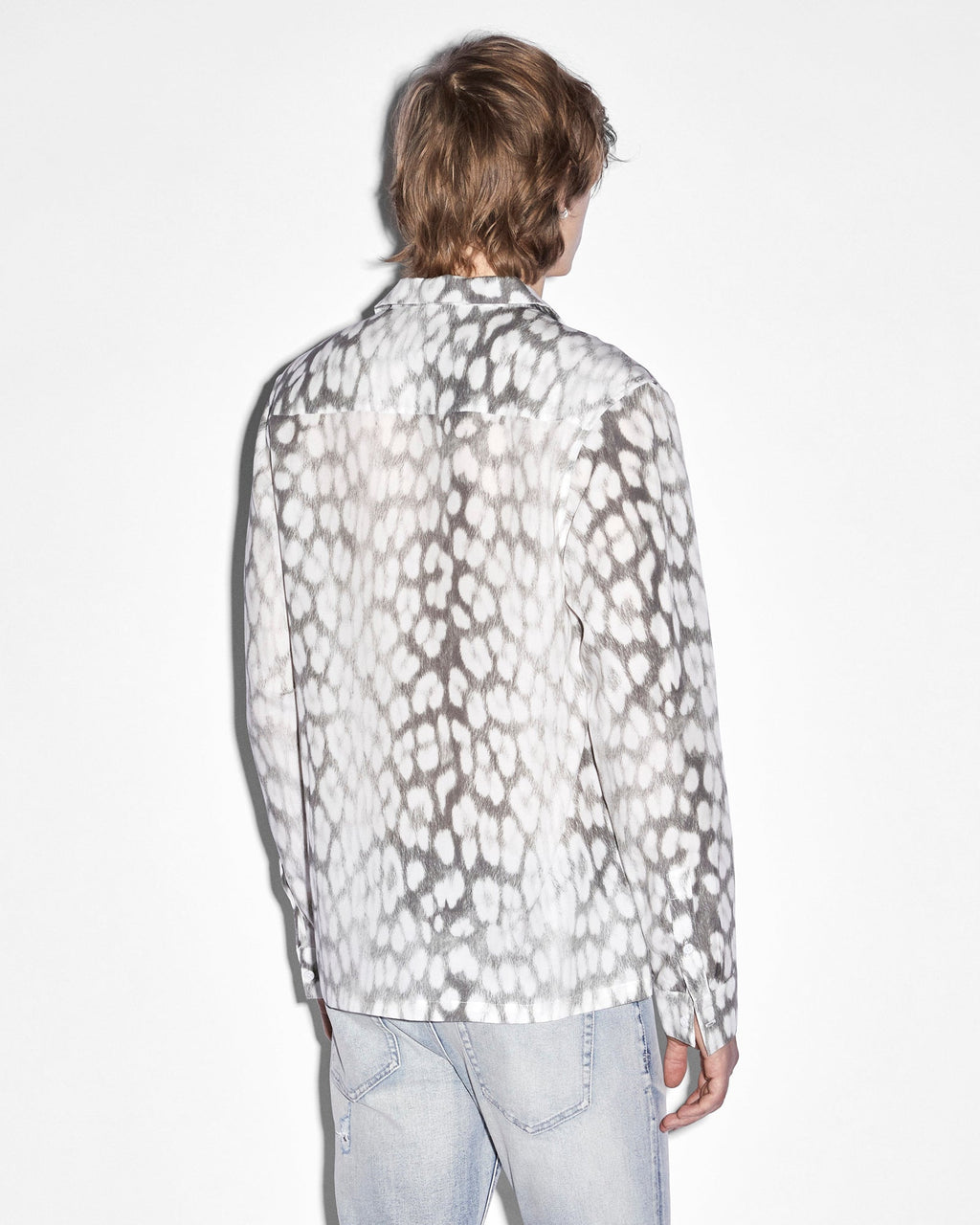 MENS LEO PORTAL RESORT LS SHIRT GREY SHIRTS