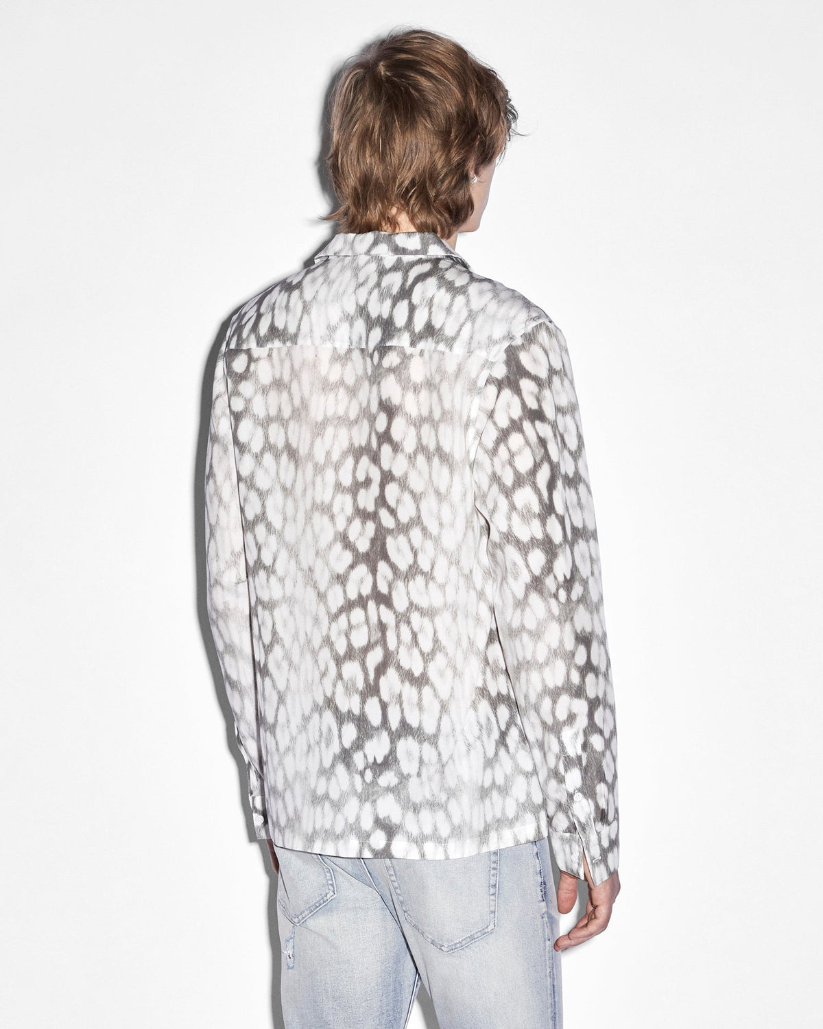 MENS LEO PORTAL RESORT LS SHIRT GREY SHIRTS