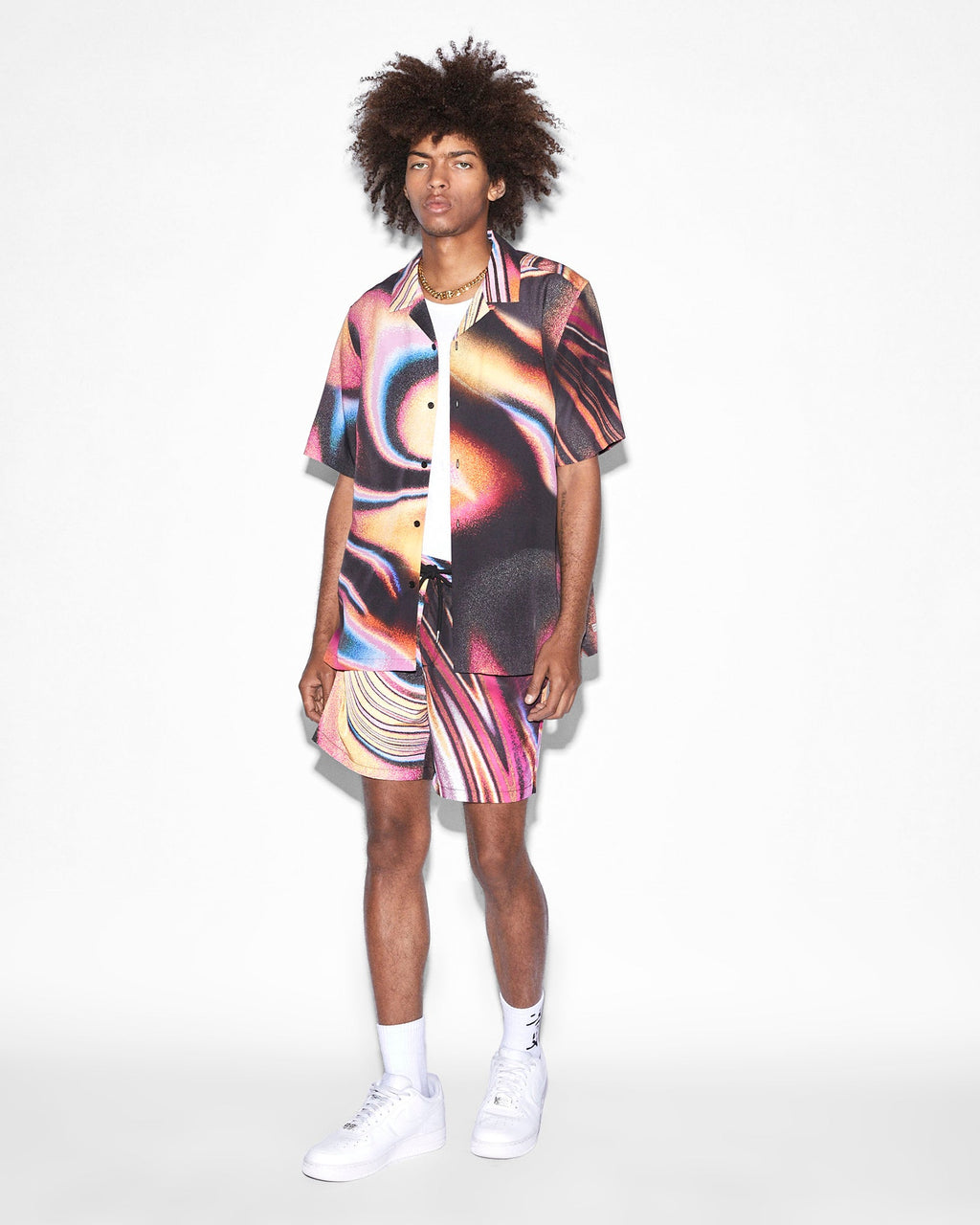 MENS MIND STATE RESORT SS SHIRT MULTI SHIRTS