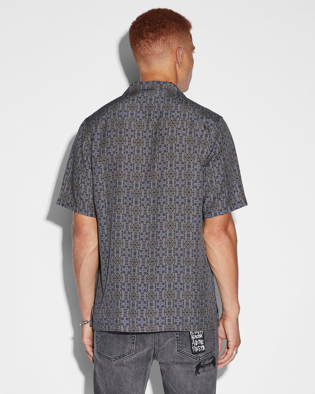 Mens Plus Resort Ss Shirt Navy Regular Shirts - Navy