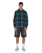 Mens Rosebowl Ls Shirt 1999 Blue Check Regular Shirts - Multi Colour