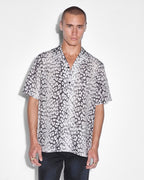 Mens Whitenoise Leopard Resort Ss Shirt Multi Regular Shirts - Multi Colour