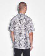 Mens Whitenoise Leopard Resort Ss Shirt Multi Regular Shirts - Multi Colour