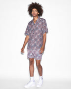 Mens Yin Dollar Resort Ss Shirt Multi Regular Shirts - Multi Colour