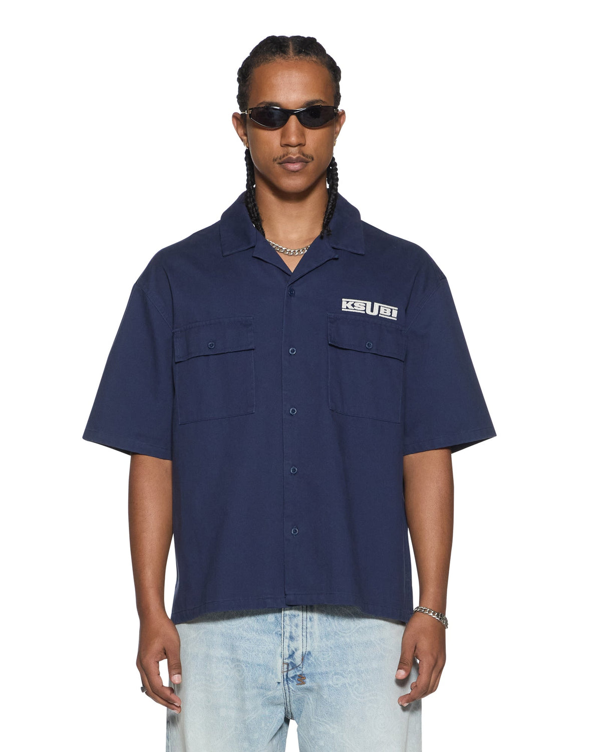 MENS ZOOM BOILER SS SHIRT NAVY SHIRTS
