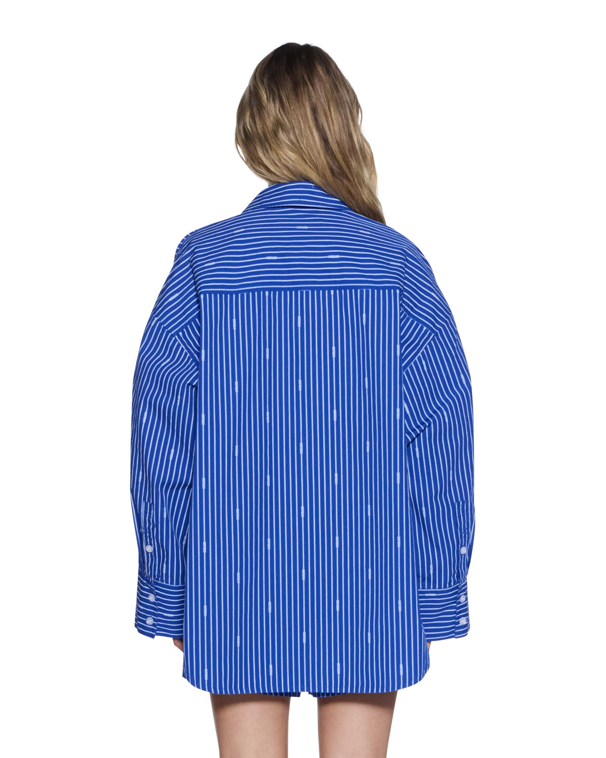 WOMENS ASTRA SHIRT COBALT STRIPE SHIRTS