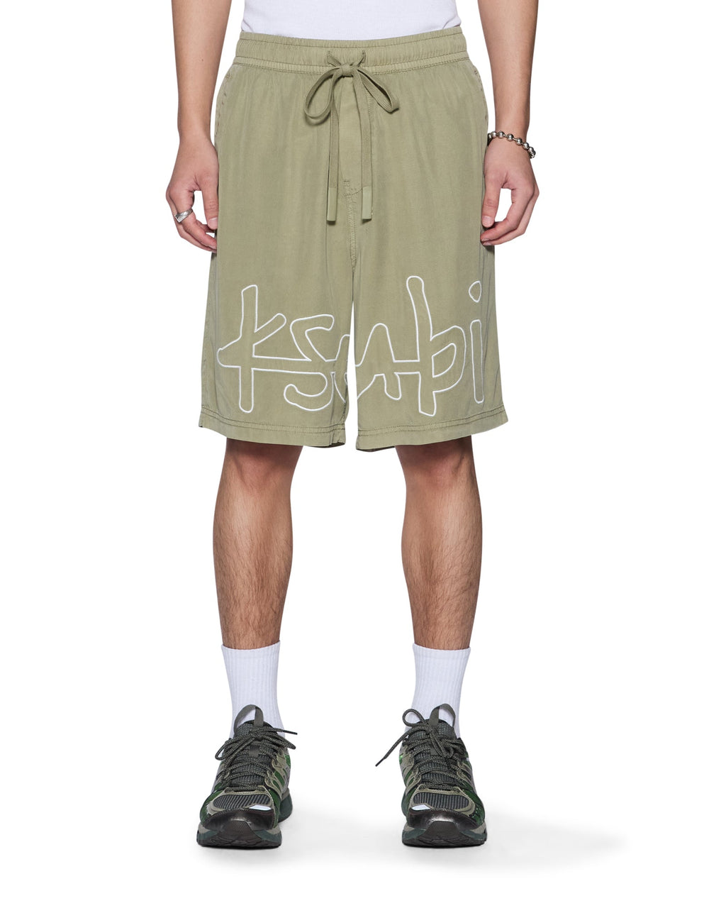 Mens 1999 Life Short Militant Green Relaxed Walkshorts - Green