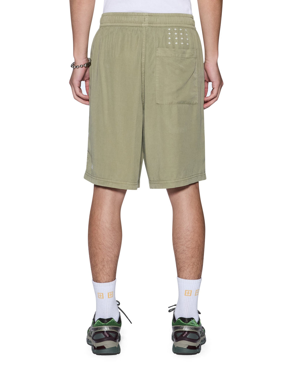 Mens 1999 Life Short Militant Green Relaxed Walkshorts - Green